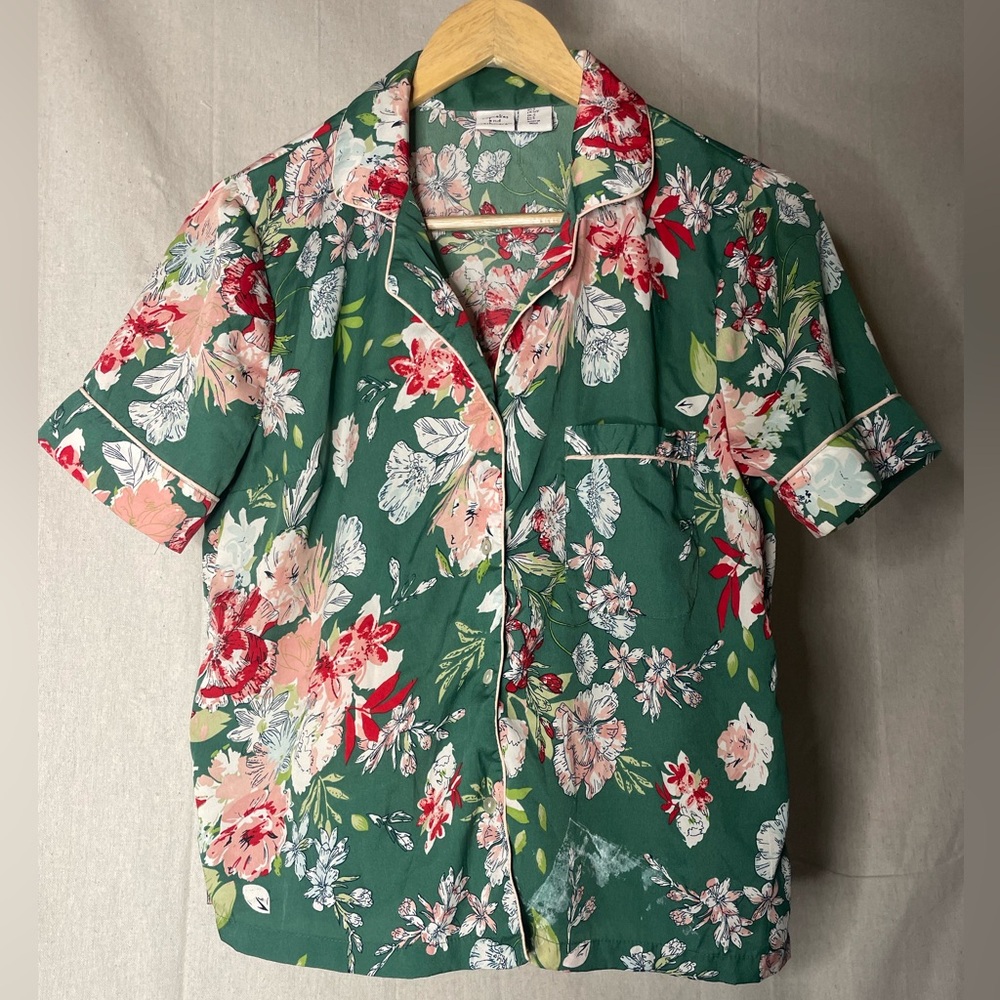 Cupcakes and Cashmere Green Floral Set Size Small